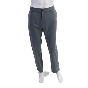 Free Fly Mens Button Zip Pleated Straight Leg Dress Pants Gray Size EUR 36